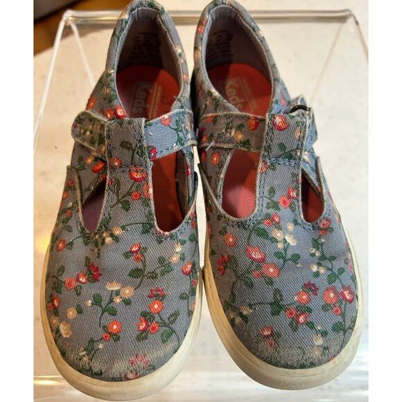 Keds Floral Mary Jane Sneakers - Kids Size 11M - Cute & Comfy! - Picture 3 of 6
